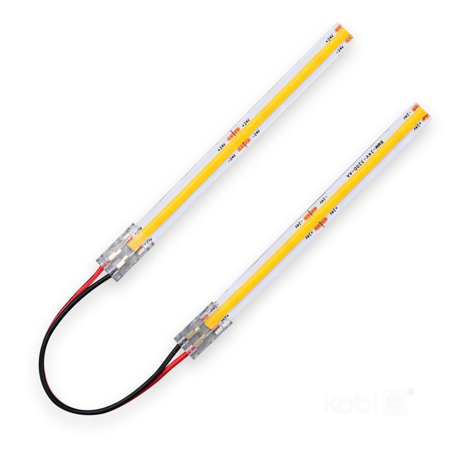 Łącznik dwustronny 10cm do taśm LED COB 8mm
