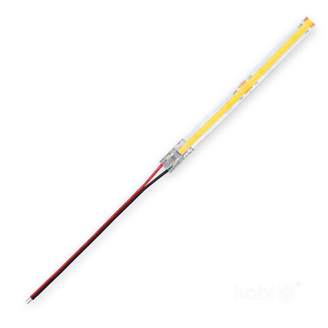 Łącznik jednostronny 10cm do taśm LED COB 8mm