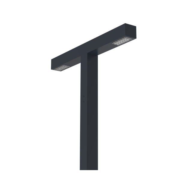 Lampa parkowa TRELLEBORG podwójna rozsył alejkowy 41,4W 4000K DALI2 grafit