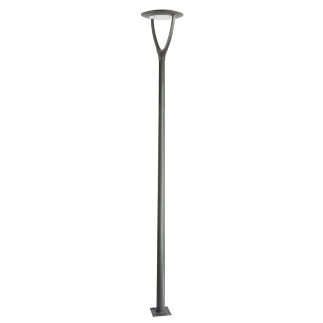 Lampa parkowa ze słupem 2,8m URAN LED 60W 48cm IK08 4000K antracyt
