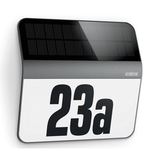Lampa solarna XSOLAR LH-N NUMER DOMU LED 0,03W antracyt