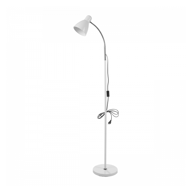 Lampa stojąca podłogowa LAR 160cm E27 max 20W, biała