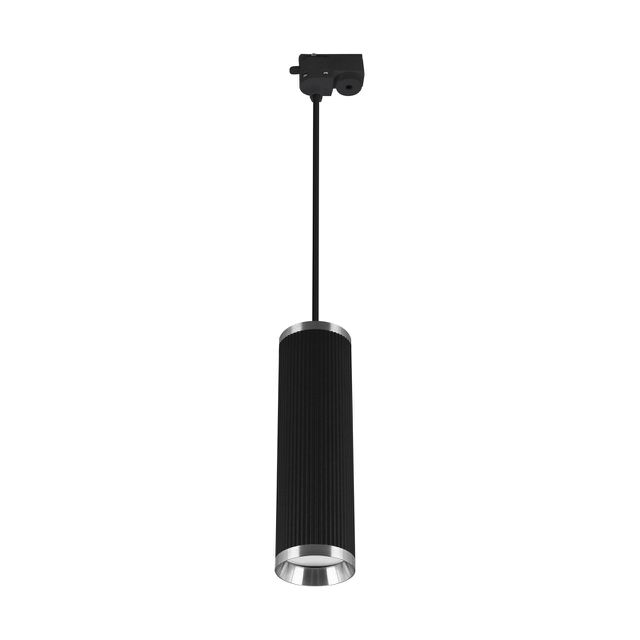 Lampa wisząca szynowa karbowana 1faz. FRIDA GU10 czarny