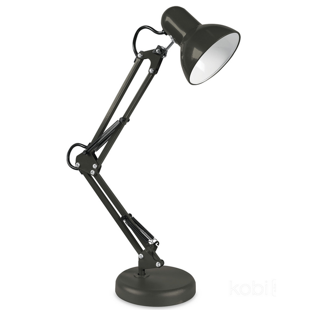 Lampka biurkowa kreślarska na żarówkę AURIQ E27 czarny