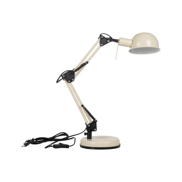 Lampka biurkowa PIXA KT-40-GR BL E14 max 10W kolor beżowy