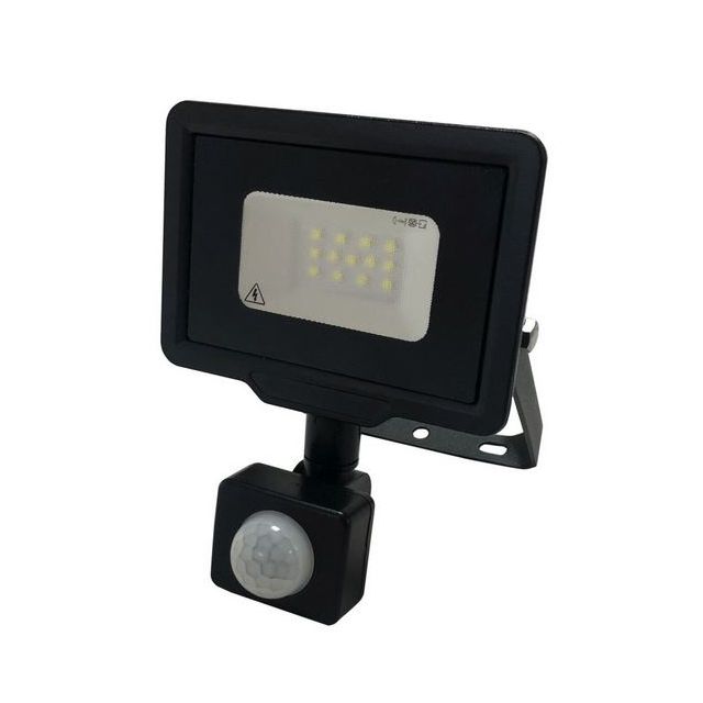 Naświetlacz LED MHC 10W z czujnikiem 6000K czarny