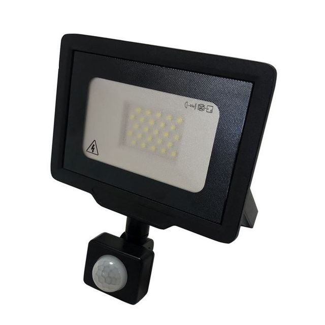 Naświetlacz LED MHC 30W z czujnikiem 6000K czarny