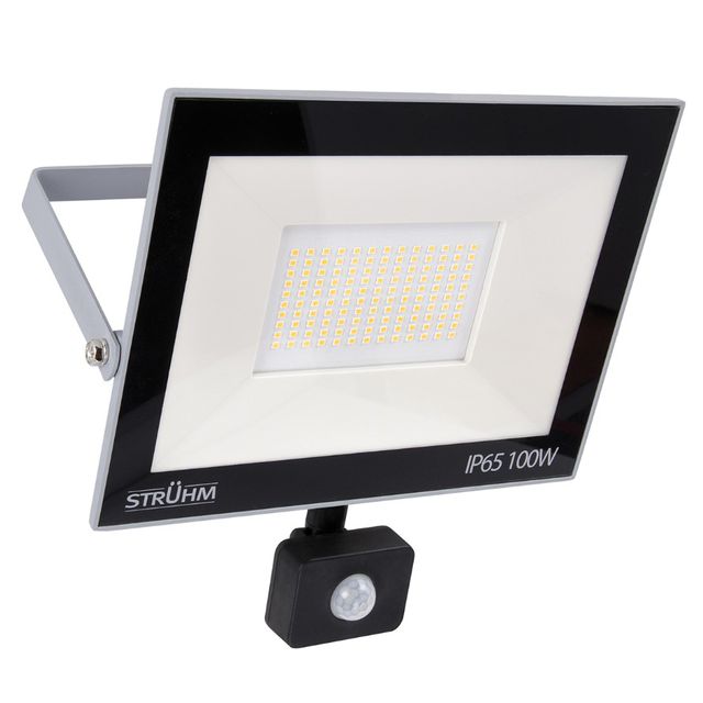 Naświetlacz LED z czujnikiem PIR KROMA 100W 83lm/W IP44 4200K szary