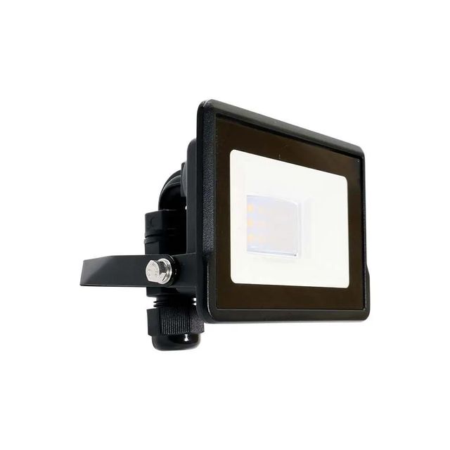 Naświetlacz LED z mufą VT-118 10W 75lm/W IP65 6400K czarny 5lat