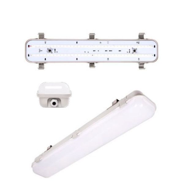 Oprawa IP65 awaryjna WARS LED PANEL 52W 2x120cm SA-9W 2H AT 4000K