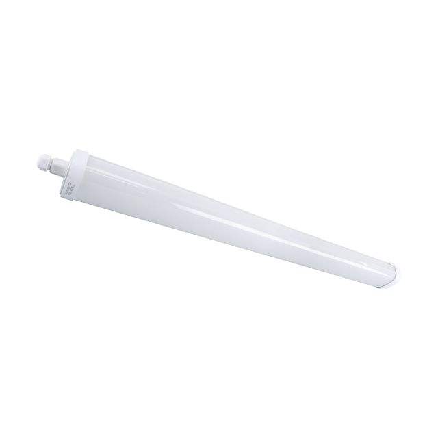 Oprawa liniowa LED przelotowa LAGAN 55W 120cm IP65 biała