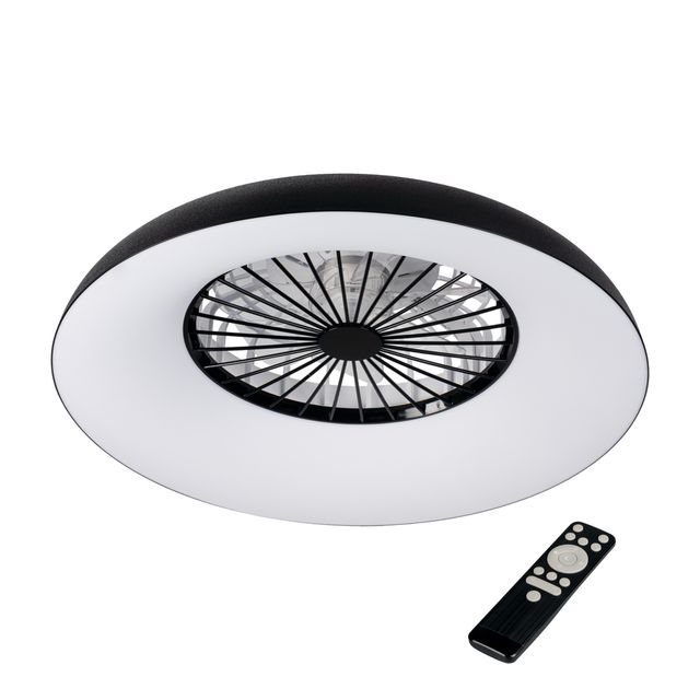 Oprawa oświetleniowa LED z wentylatorem PLAVE PAN60 48W CCT+RGB czarna