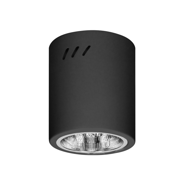 Oprawa sufitowa KORIN 10, typu downlight, E27 - czarna