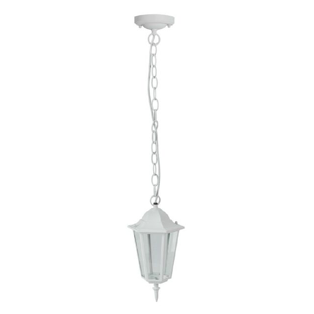 Lampa wisząca ogrodowa VT-752 E27 IP44 biały mat