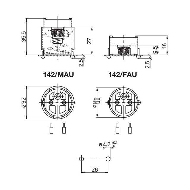 Oprawka 142/MAU G13