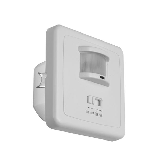 Ścienny czujnik ruchu do puszki 60mm MARID JQ-L 12m 500W biały