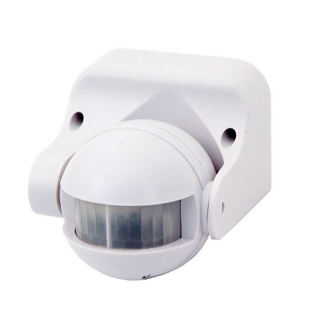Czujnik ruchu PIR BEMKO IP44 180° 12m 1200W - biały