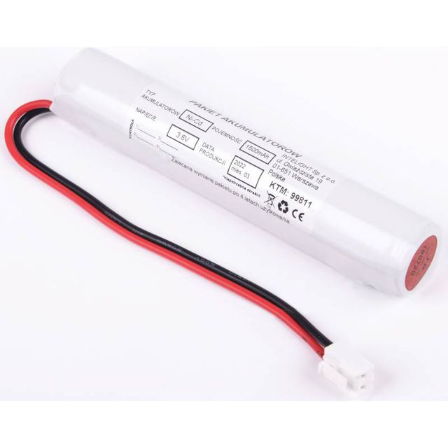 Pakiet akumulatorów NiCd 3,6V 1500mAh HT do Primus TEC 6-36W /1h
