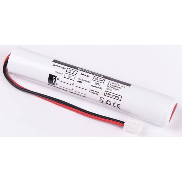 Pakiet akumulatorów NiCd 3,6V 2500mAh do oprawy Vella Eco 250 3H