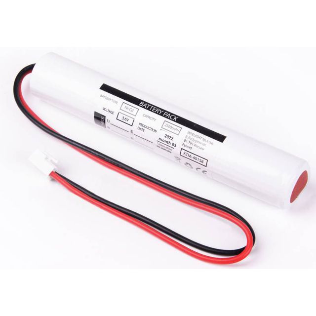 Pakiet akumulatorów NiCd 3,6V 2500mAh HT do opraw Wars Panel 2W 2H / Cosmic 2H / PRIMUS TEC 6-36 2h
