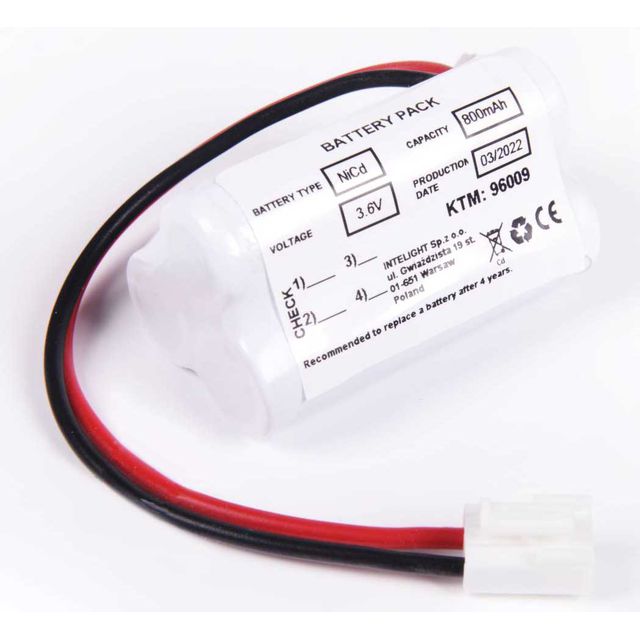 Pakiet akumulatorów NiCd 3,6V 800mAh HT do oprawy Starlet External 3W 1H