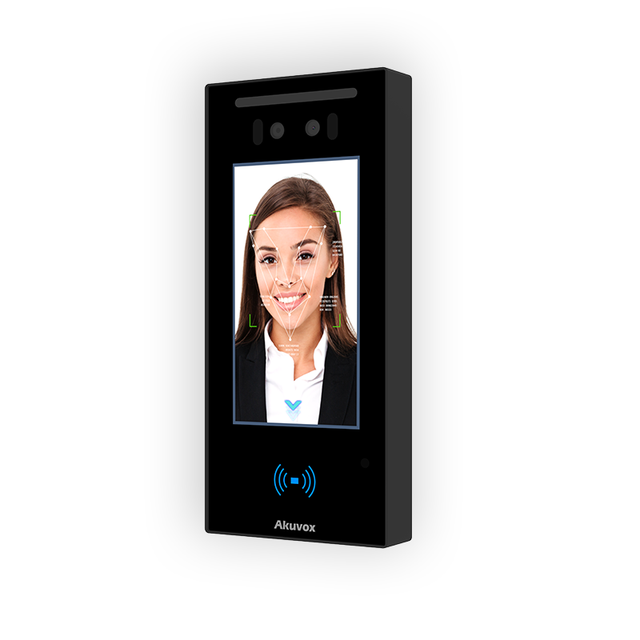 Panel AKUVOX E16C - zewnętrzny, wielorodzinny 5", rozpoznawanie twarzy, Bluetooth, NFC