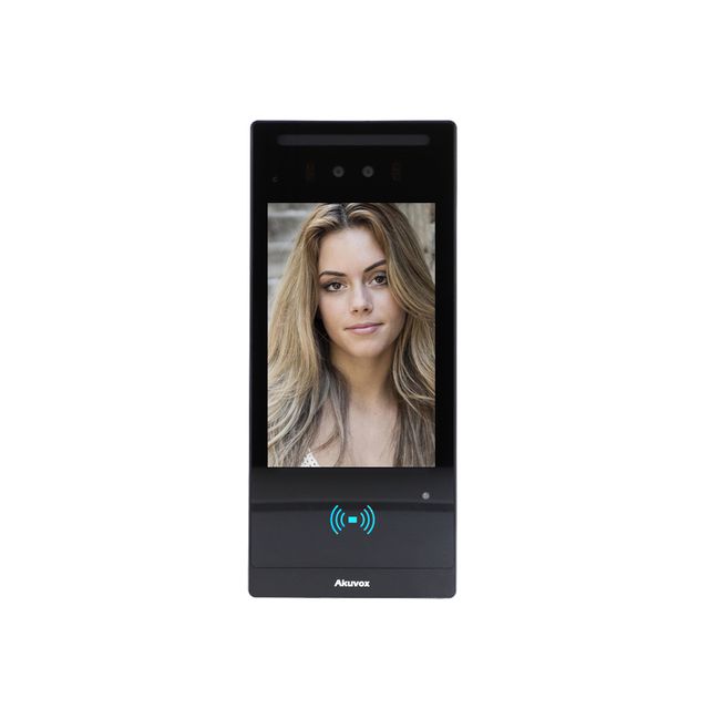 Panel AKUVOX E18C - zewnętrzny, wielorodzinny 7", rozpoznawanie twarzy, Bluetooth, NFC