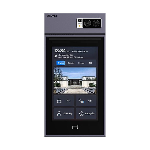 Panel AKUVOX S539 - zewnętrzny, wielorodzinny 10", rozpoznawanie twarzy, Bluetooth, NFC
