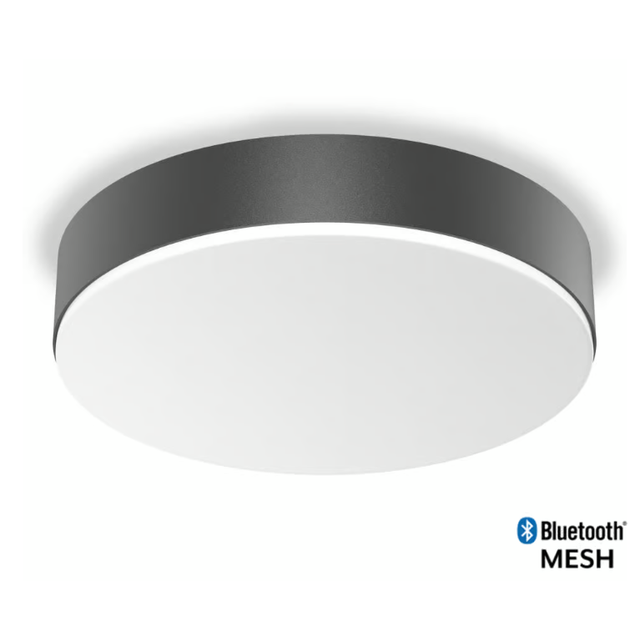 Plafon 33cm z czujnikiem 8m RS PRO Bluetooth Mesh IP54 IK10 antracyt