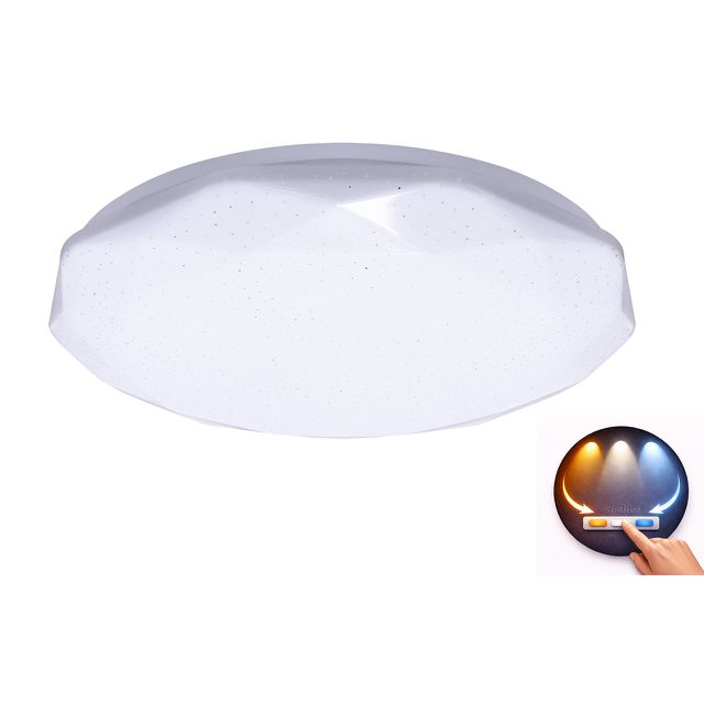 Plafon LED ozdobny DIAX 11W 26cm zmienna barwa CCT gwieździste niebo