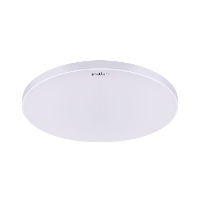Plafon minimalistyczny LED okrągły płaski DOWBOR 24W 37cm IP44 biały