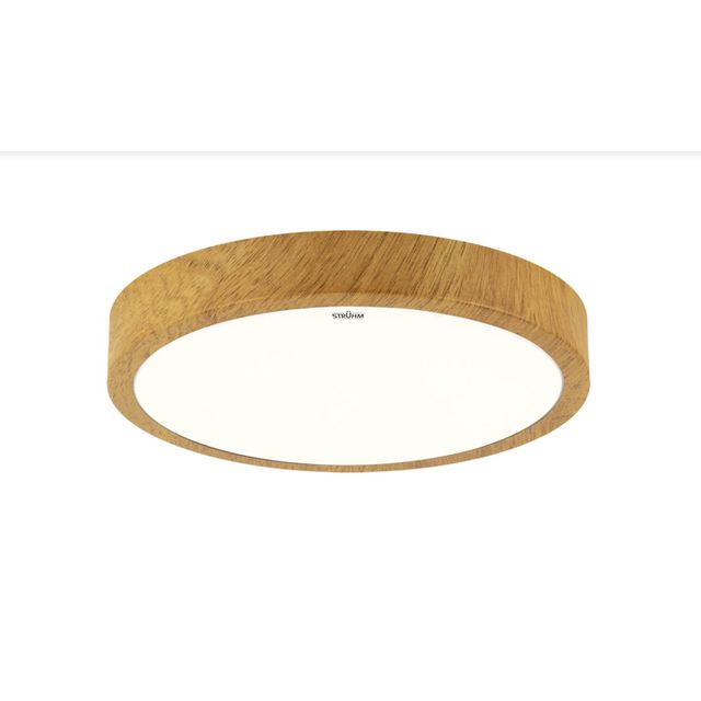 Plafon okrągły LED ATUT 18W 4000K 28cm IP44 dąb