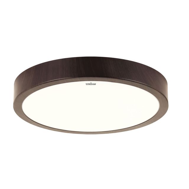 Plafon okrągły LED ATUT 18W 4000K 28cm IP44 wenge