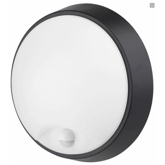 Plafon z czujnikiem ruchu PIR DITA ROUND B Czarny 18W CCT 3000/4000/6500K