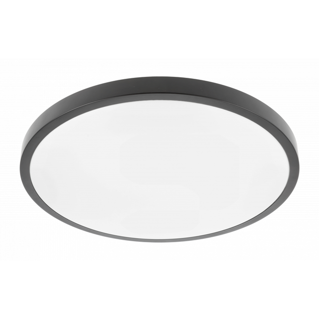 Plafoniera ATOL LED Ø400mm 32W 80lm/W IP54 3000K czarna 3lata