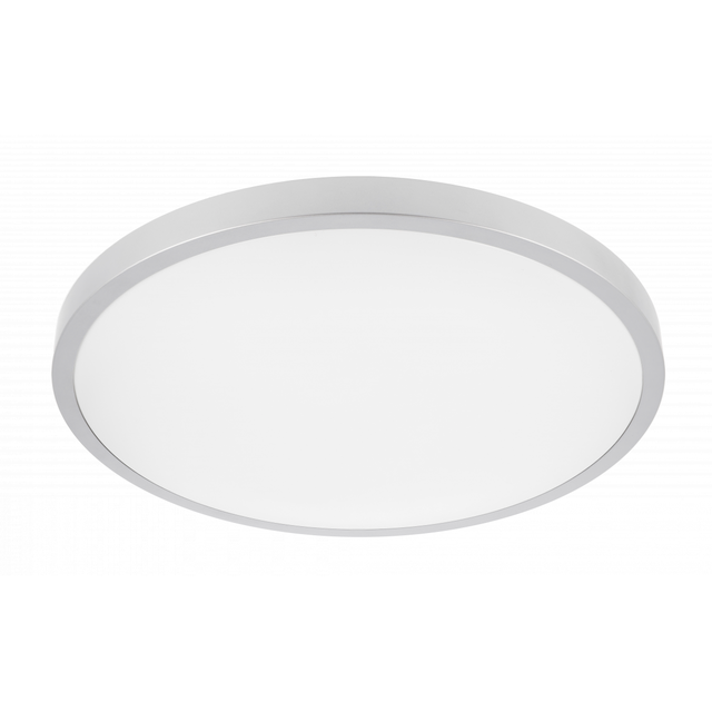 Plafoniera ATOL LED Ø400mm 32W 80lm/W IP54 3000K srebrna 3lata