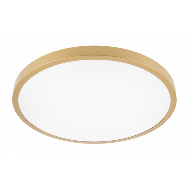 Plafoniera ATOL LED Ø400mm 32W 80lm/W IP54 3000K złota 3lata