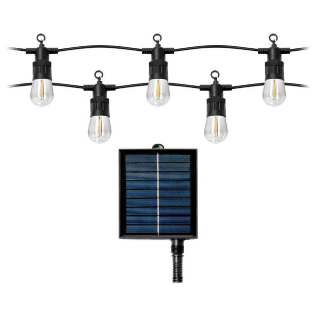 Solarna girlanda oświetleniowa 10 m, 10 x LED Filament 2700 K