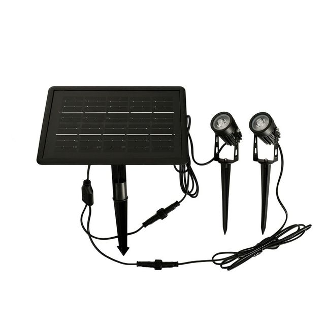 Solarne oprawy spot SOLSPOT 2W 3000K IP65 czarne