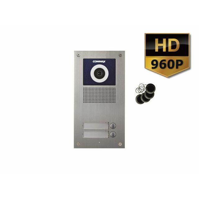 Stacja bramowa 2-abonentowa DRC-2UCHD z czytnikiem RFID, optyka HD 960p