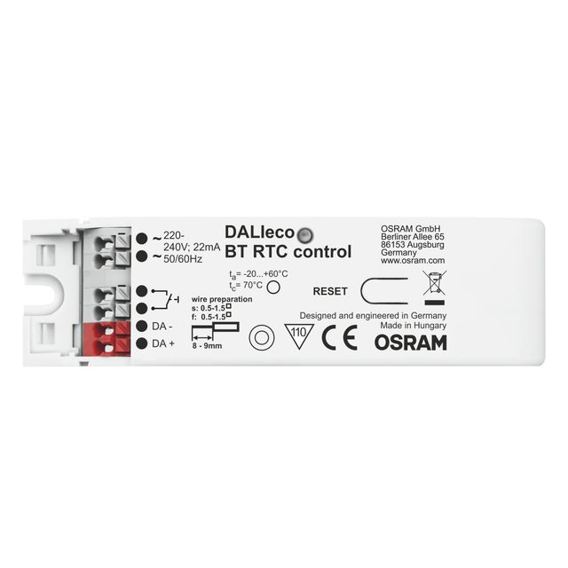 Sterownik DALI eco BT RTC Control Bluetooth + zegar czasu rzeczywistego