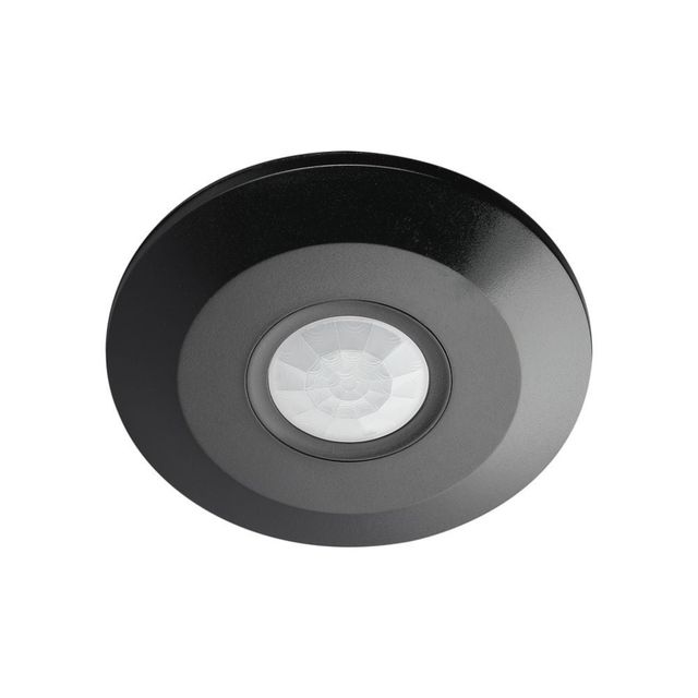 Sufitowy płaski czujnik ruchu PIR 360° SLIM 6m 2000W czarny