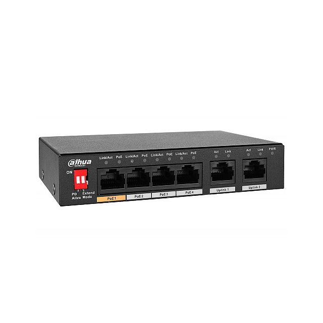 Switch 6-portowy PFS3006-4ET-36, 4xPOE