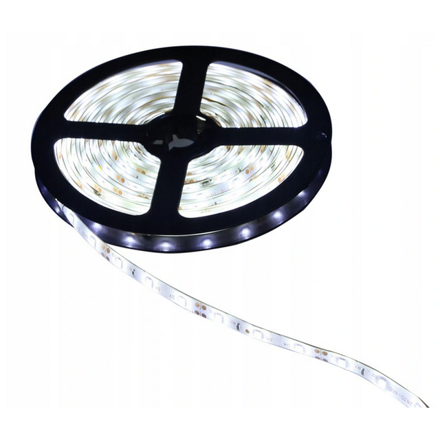Taśma pasek ledowy 60LED/m 4,8W/m 300lm/m 12V 5m IP20 neutralna