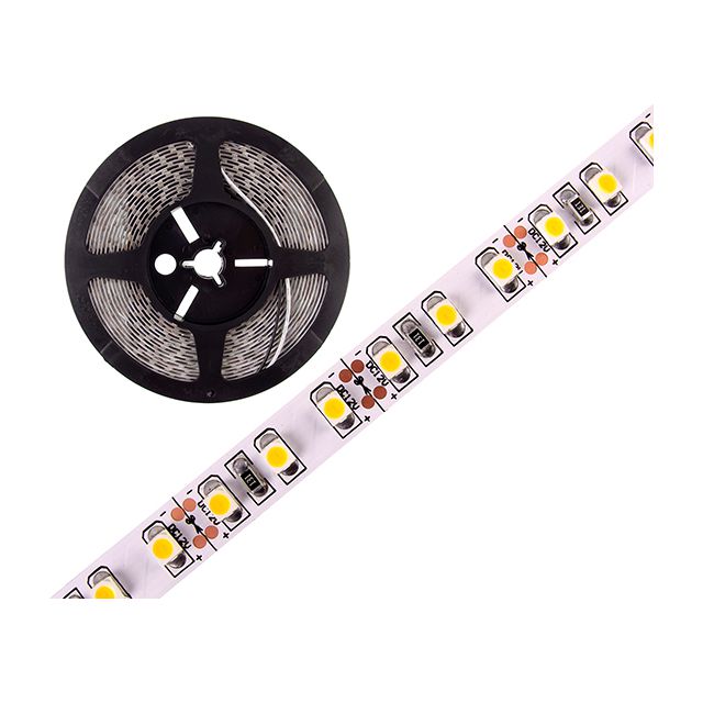 Taśma pasek ledowy SMD 120LED/m 9,6W/m 12V 5m 8mm IP20 ciepła