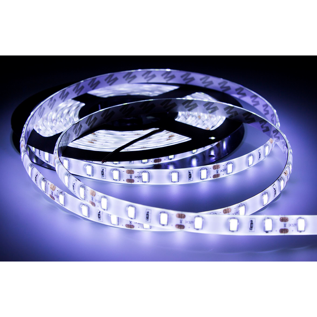 Taśma pasek ledowy SMD 60LED/m 4,8W/m 200lm/m IP20 12V 8mm zimna
