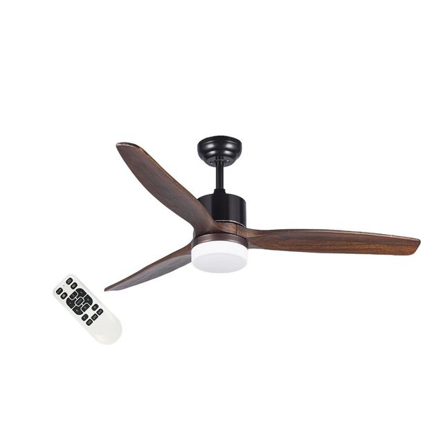 Wentylator 53W 18W+35W oświetlenie LED 1350lm CCT 35m2 43dB czarny