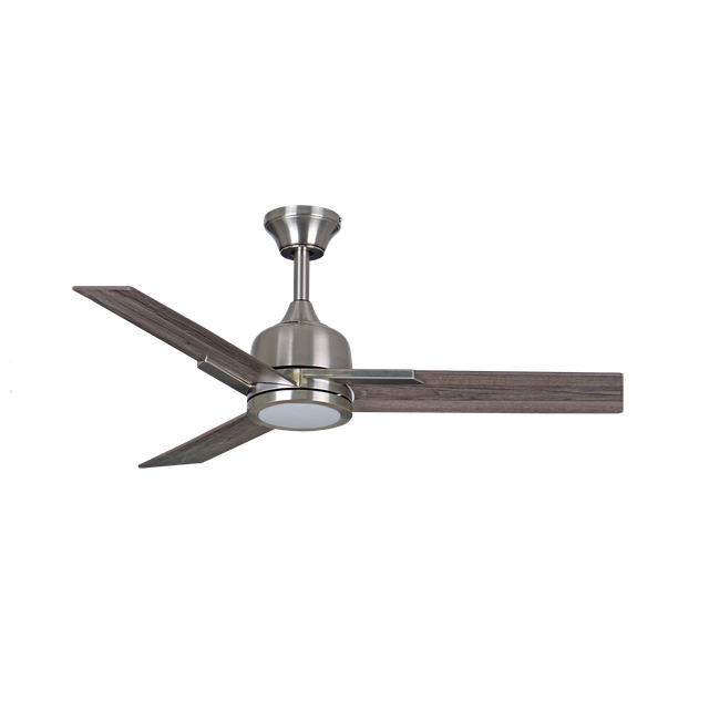 Wentylator DARWIN z oświetleniem LED 112cm z pilotem nikiel/dąb