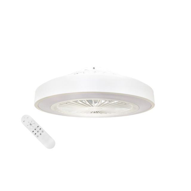 Wentylator 15W+20W oświetlenie LED 2000lm CCT 15m2 40dB łopatki 50cm