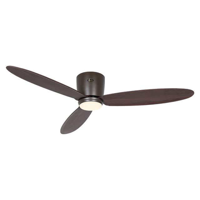 Wentylator ECO PLANO II 132cm LED z pilotem DC, WiFi - brąz
